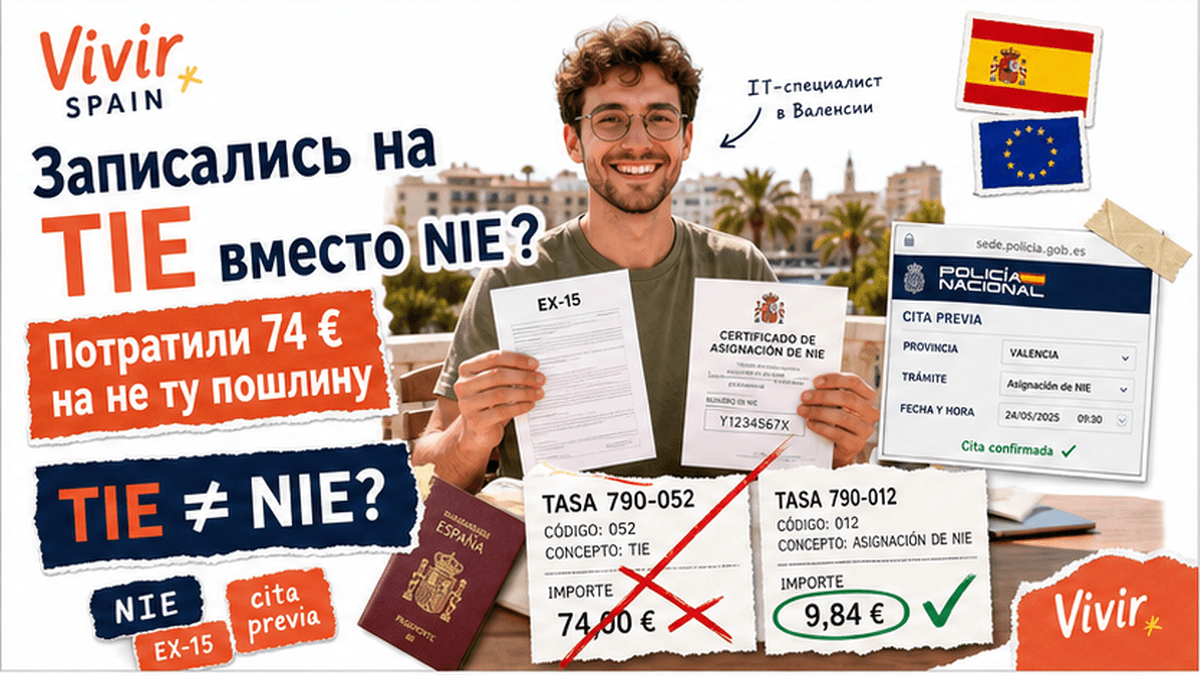 Как получить NIE в Испании: пошаговый чек-лист документов, записи и формы EX-15