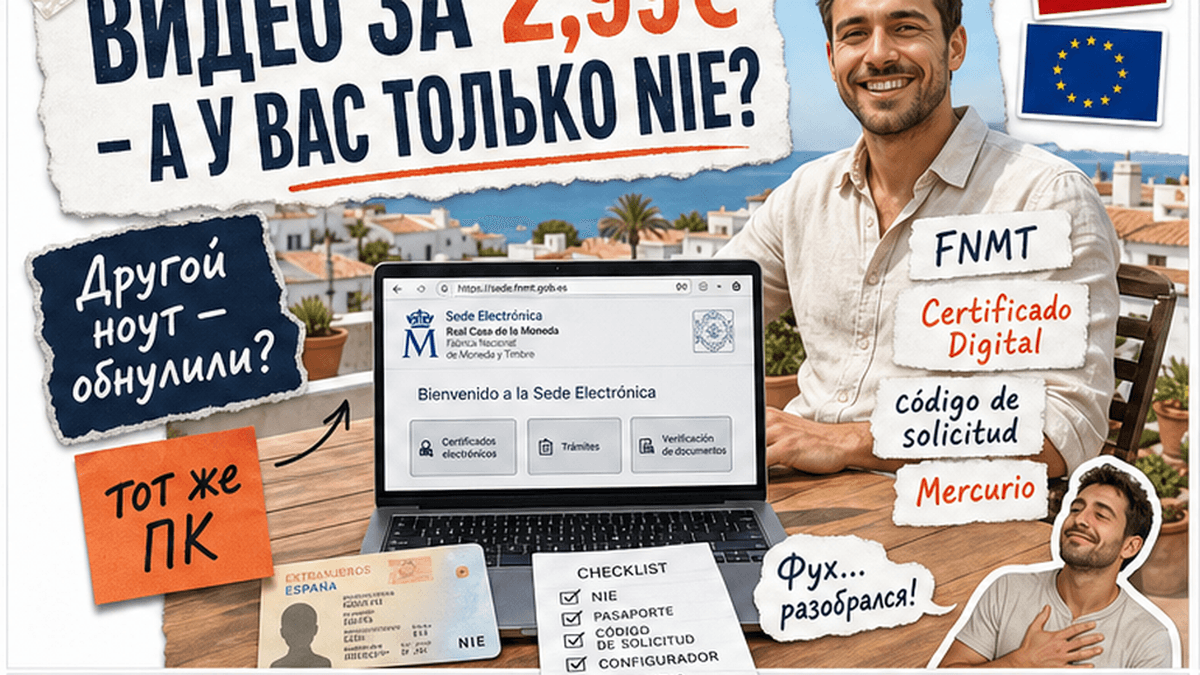 Как получить Certificado Digital FNMT в Испании: пошаговый чек-лист для подачи и продления ВНЖ